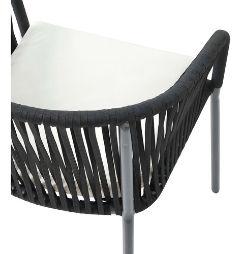 Silla Para Exterior Mison Negro Këssa Cdmx