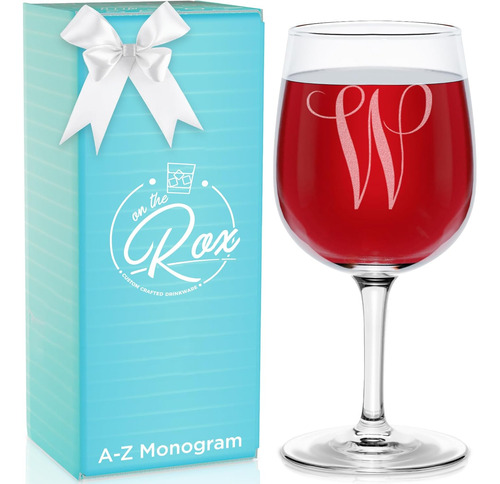 Regalos De Vino Monogramados Az Mujeres Vaso De Vino Gr...