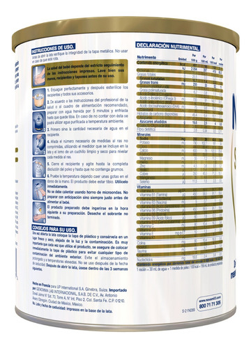 Novamil Symbiotic Etapa 2 Fórmula Con Hierro. Bote Con 800g. Sin Sabor