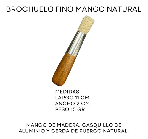 Kit Barba Cepillo Curvo Cerda Natural