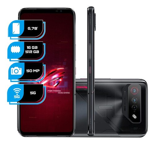 Asus Rog Phone 7 512gb 16gb 6.78  Amoled 165hz Triple 50mp