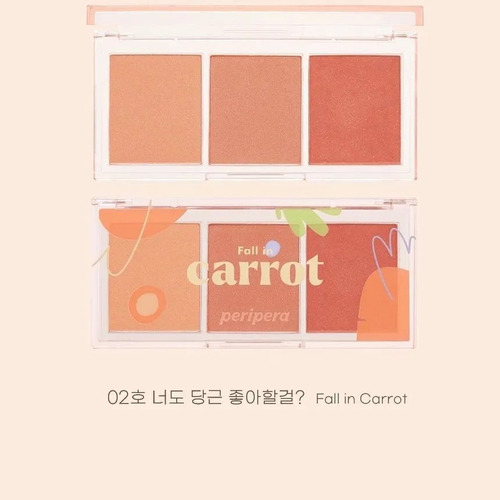 Peripera.- All Take Mood Cheek Palette Fall In Carrot