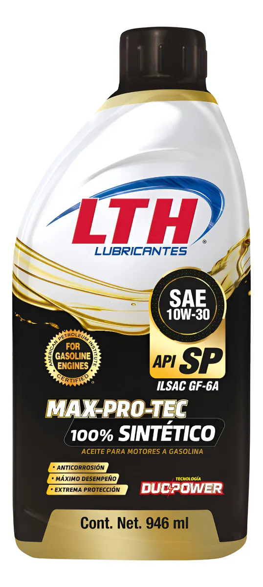 Aceite Lth Motor Sintetico Max Pro Tec 10w30 - 1 Litro