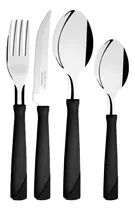 Comprar Set Juego 24 Cubiertos Tramontina New Kolor Mango Plastico 
