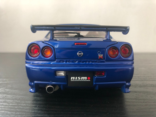 Nissan Gtr R34 Nismo S-tune 1:18 Autoart (customizada) Azul (Usado)