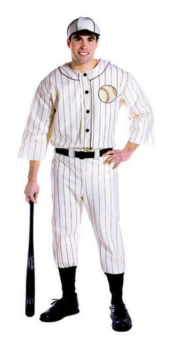 Disfraz Talla Única Para Hombre De Jugador De Béisbol