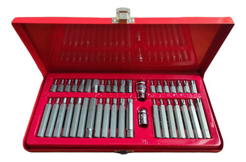 Set Kit Juego Puntas Corto Largo Allen Torx 40 Piezas