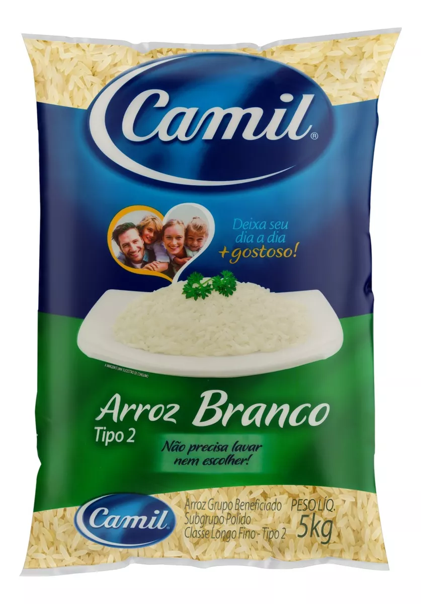 Segunda imagem para pesquisa de arroz camil 5 kg