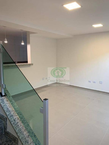 Casa Tipo Sobrado Com 2 Dormitórios À Venda, 90 M² Por R$ 467.000 - Marapé - Santos/sp - Ca0912