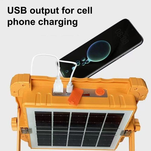 Lámpara De Trabajo Recargable Solar Luminaria Solar Para Ext