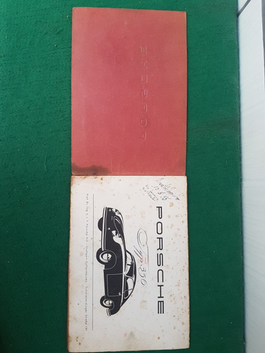 Manual Proprietário Genuíno Porsche 356 1955 (Usado)