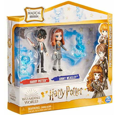 Wizarding World Mini Figuras Harry, Ginny Y 2 Patronus