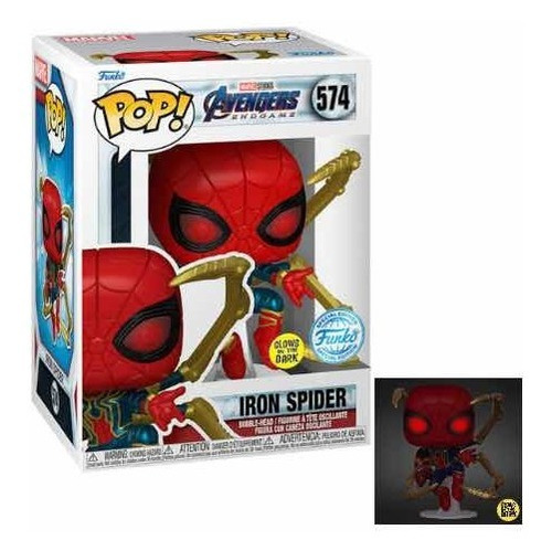 Funko Pop Iron Spider-man Nano Gauntlet Glow In The Dark