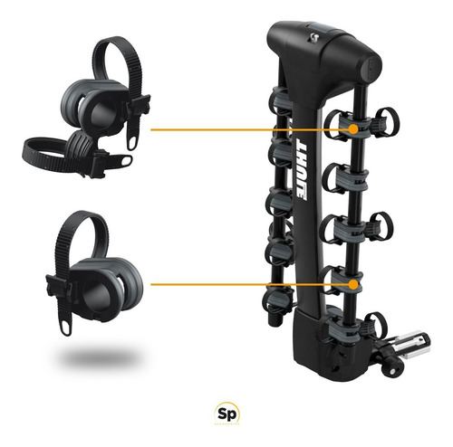 Portabicicletas De Tirón Thule Apex Xt 5 Bicicletas Nuevo