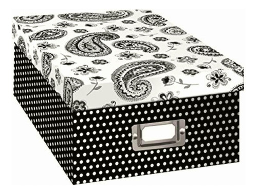 Pioneer Photo Albums B-1bw Photo Storage Box, Paisley