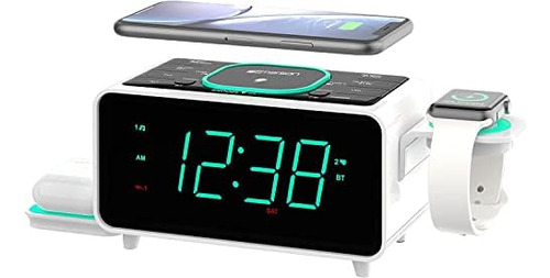 Emerson Radio Smartset Reloj Despertador Radio Fm Con Carga