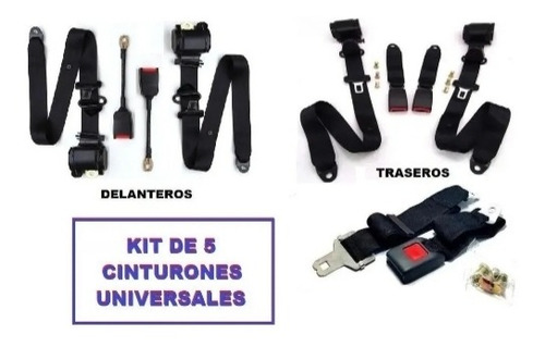 Juego Completo (5) Cinturones Universales Renault Fluence