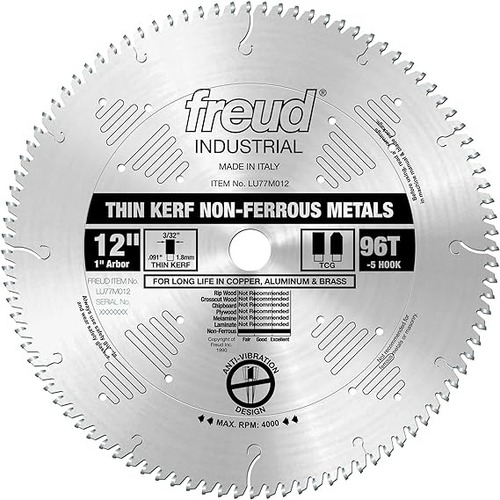 Hoja Para Sierra Circular Freud Lu77m012, Para Aluminio