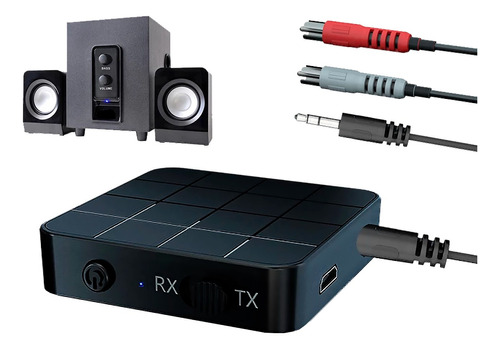 Receptor Y Transmisor Audio Usb Bluetooth 5.0 Tv Pc Vehículo