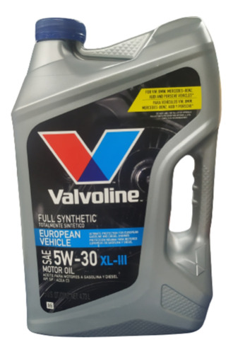 Aceite Valvoline 5w30 Xl-iii X 4,73 Litro Vw Audi Mercedes