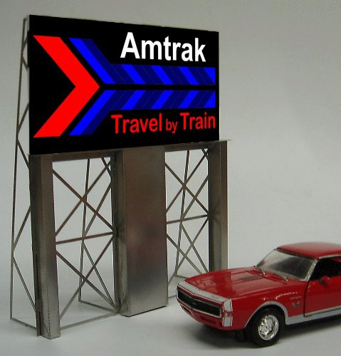 8281 Amtrak Roadside Billboard Miller Signo