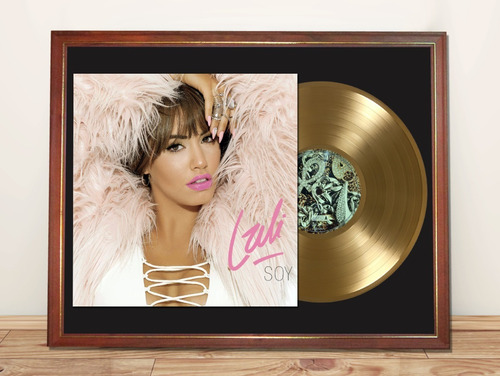 Lali Esposito Soy Tapa Lp Y Disco Oro En Cuadro Para Colgar