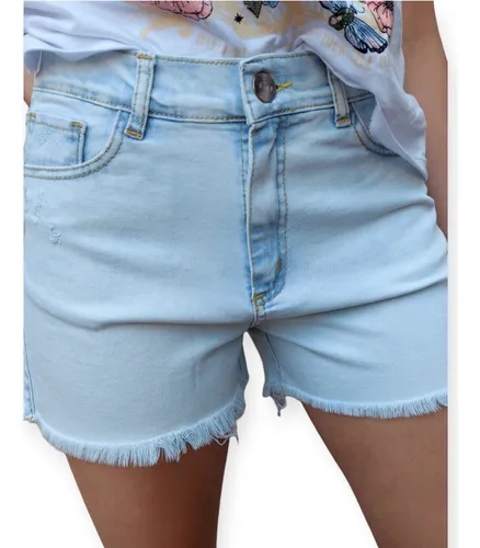 Combo Short Jeans Mujer Avril + Short Jean Bianca Elastizado