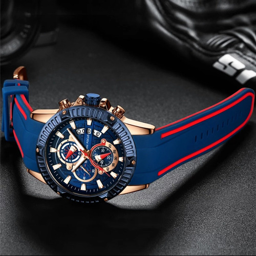 Relógio Masculino Mini Focus Esportivo Militar Quartzo
