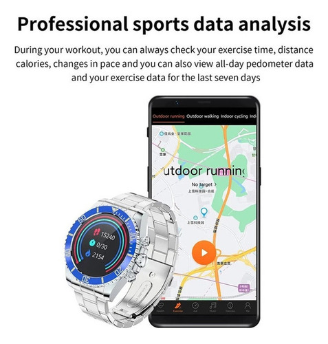 Reloj Inteligente Aw12 Para Reloj Inteligente Xiaomi Huawei Color De La Caja Blue/gold
