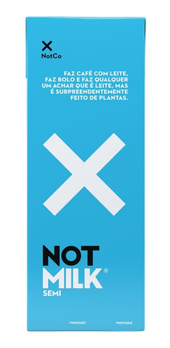 Imagem 2 de 4 de Bebida à Base de Plantas Semidesnatada NotCo Not Milk Caixa 1l