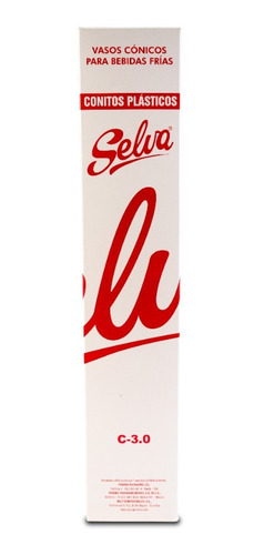 Imagen 4 de 4 de Vasos Cónicos Plásticos 3.2 Onzas Selva (20x150)