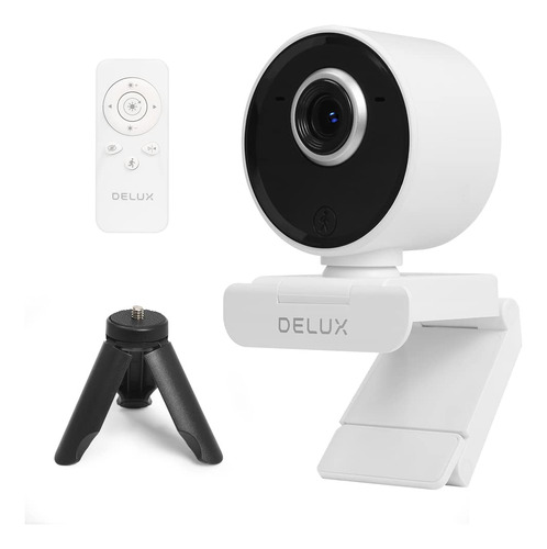 Delux Camara 1080p Microfono Dual Integrado Seguimiento Ai