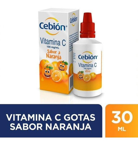 Cebión Gotas De Vitamina C Sabor A Naranja Con 30ml