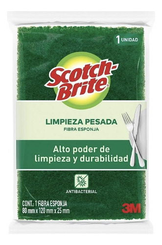 Pack 6x Fibras / Esponja Scotch Brite Cero Rayas Baño Cocina