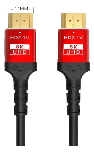 Cable Hdmi 2.1 8k 60hz Hdr Vrr 48gbps Ultra Hd 1.5 Metros