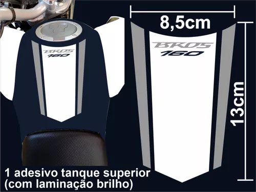 Adesivo Bros 160 2022/2023 - Kit Adesivos Moto Branca.1