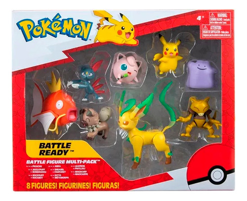 Set Pokemon Battle Ready X 8 Figuras Multi Pack Orig 