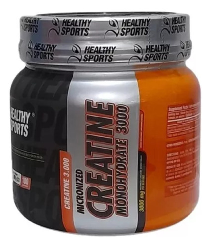 Creatina Monohidratada  100 Servicios Healthy Sport