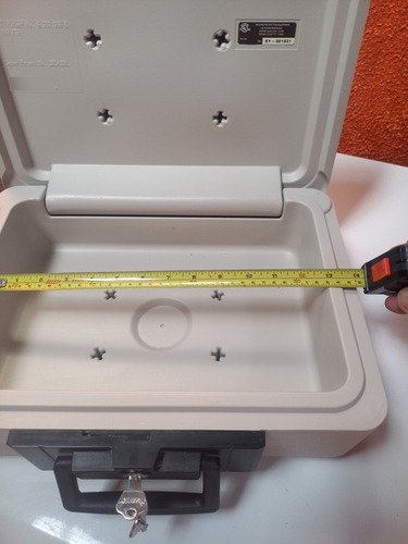 Caixa De Documentos A Prova De Fogo Sentrysafe 1200 C/ Chave Cinza (Usado)