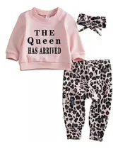 Comprar Conjunto Bebe Niñas The Qeen  Pantalon Polera Importado