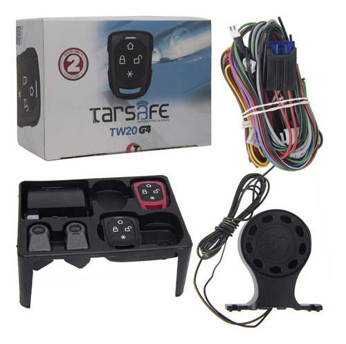 Alarme Automotivo Taramps Tw20g4 2 Controles Completo