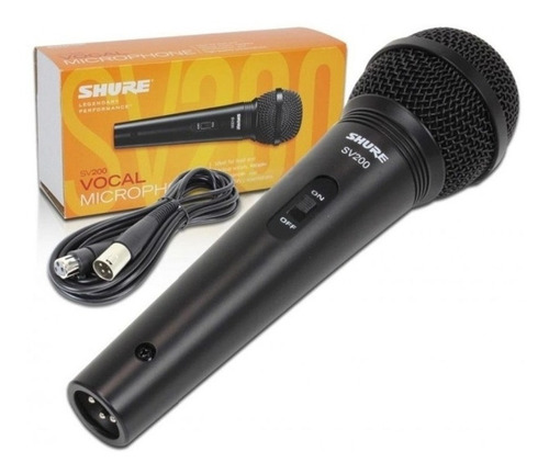 Microfono Shure Sv200 Dinamico Cardioide Con Cable Xlr