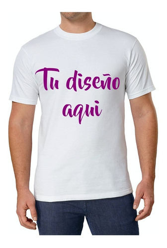 Pack 10 Playera Blanca Personalizada Sublimada Full Color 