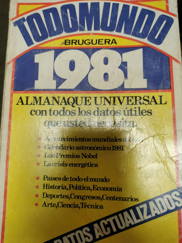 Almanaque Mundial Todo Mundo 1981 Bruguera