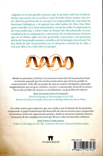 Proteínas: Los asombrosos ladrillos de la vida, de Valpuesta, José María. Divulgación científica Editorial Guadalmazan, tapa blanda en español, 2022