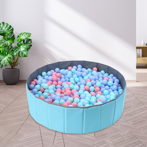Parque Infantil Dobrável Para Bebês Azul 120cm X A30cm