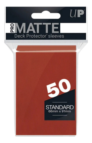 Folio Ultra Pro Standard Matte Rojo X50 Muy Lejano