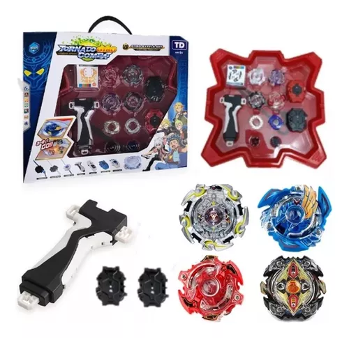 Beyblade Evolution Extreme Gyro Turbo com Lançador Super Rapido Speed Forte