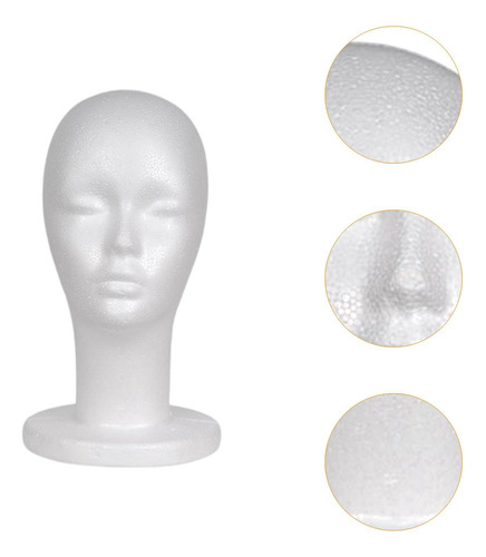 Cabeza De Maniquí De Espuma, Soporte Para Estilo A