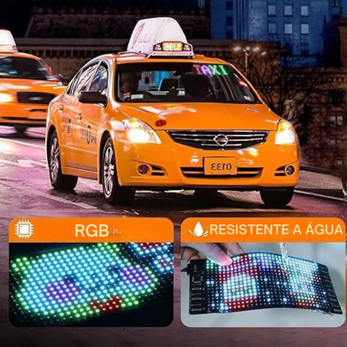 Letreiro Painel Digital Led Editavel App Loja Vitrine Carro